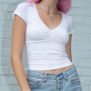 Brandy Melville White Gina Top